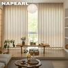 1 шт. NAPEARL Шторы в кремовом стиле, полузатемняющие, японский имитация льна, плотные шторы для спальни, гостиной, балконного окна, для домашнего декора