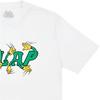 Palace Совместная футболка X Slap Magazine с графическим принтом в виде рук и букв алфавита, пальцы, топы унисекс, белые P20TS262