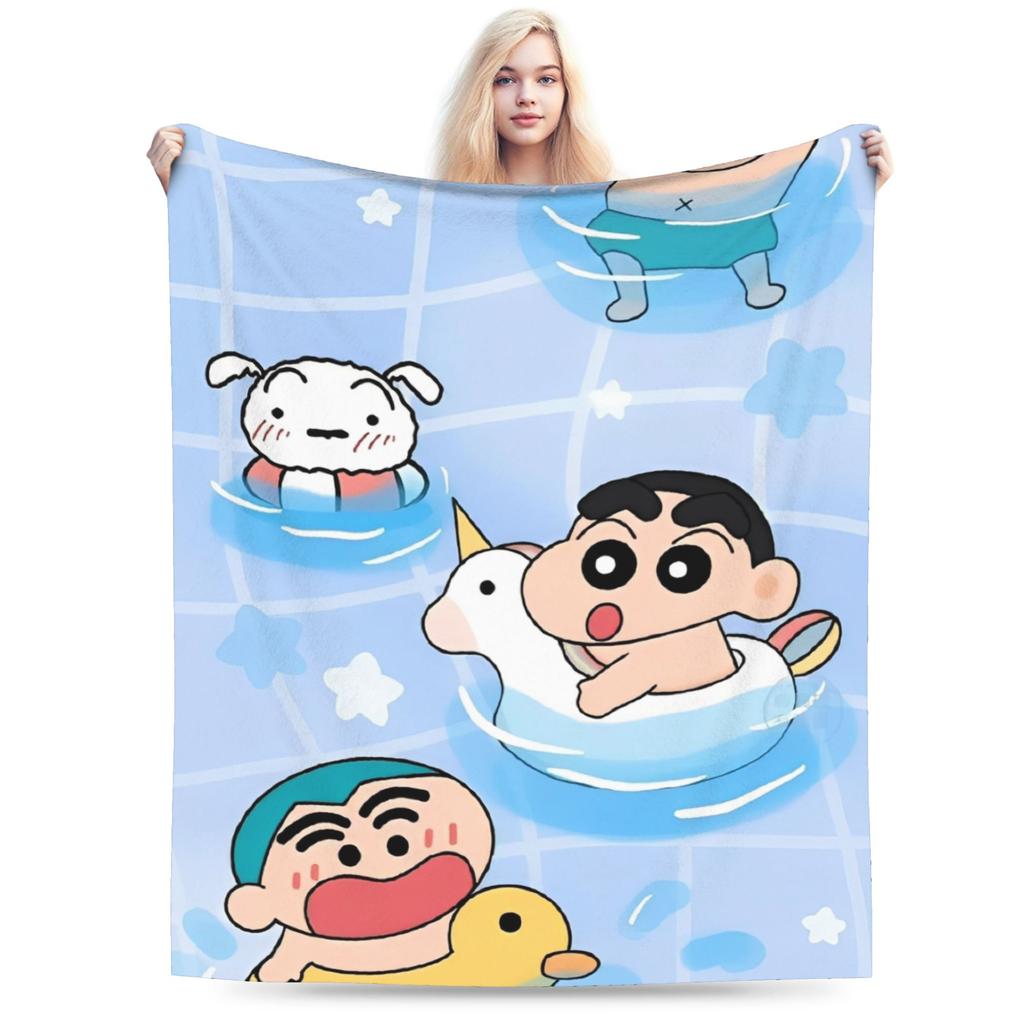 Crayon Shin-chans Blankets Quality Super Warm Throw Blanket Winter Children Couch Chair Funny Bedspread