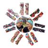 2 Pcs Fashion Colorful Printing Bowknot Parent-child Headband Lovely Soft Hair Hoops