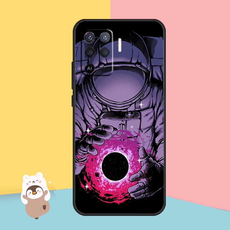 Чехол Planet Astronaut для OPPO A74 A93 A83 A91 A53S A9 A5 A31 A53 2020 A15 A16 A1K A52 A72 A94 A54, чехол