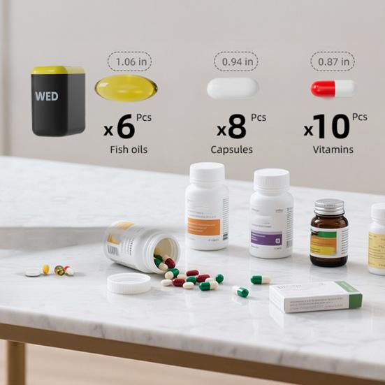 Органайзер для таблеток на 7 дней, дорожный контейнер для таблеток, ежедневная таблетница