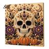 Autumn Holiday Decoration Halloween Faux Pearl Art Kit, 3D Painting DIY Spooky Relaxing Hobby for Lovers Cute Ghost Pumpkin Craft Set Adults,
