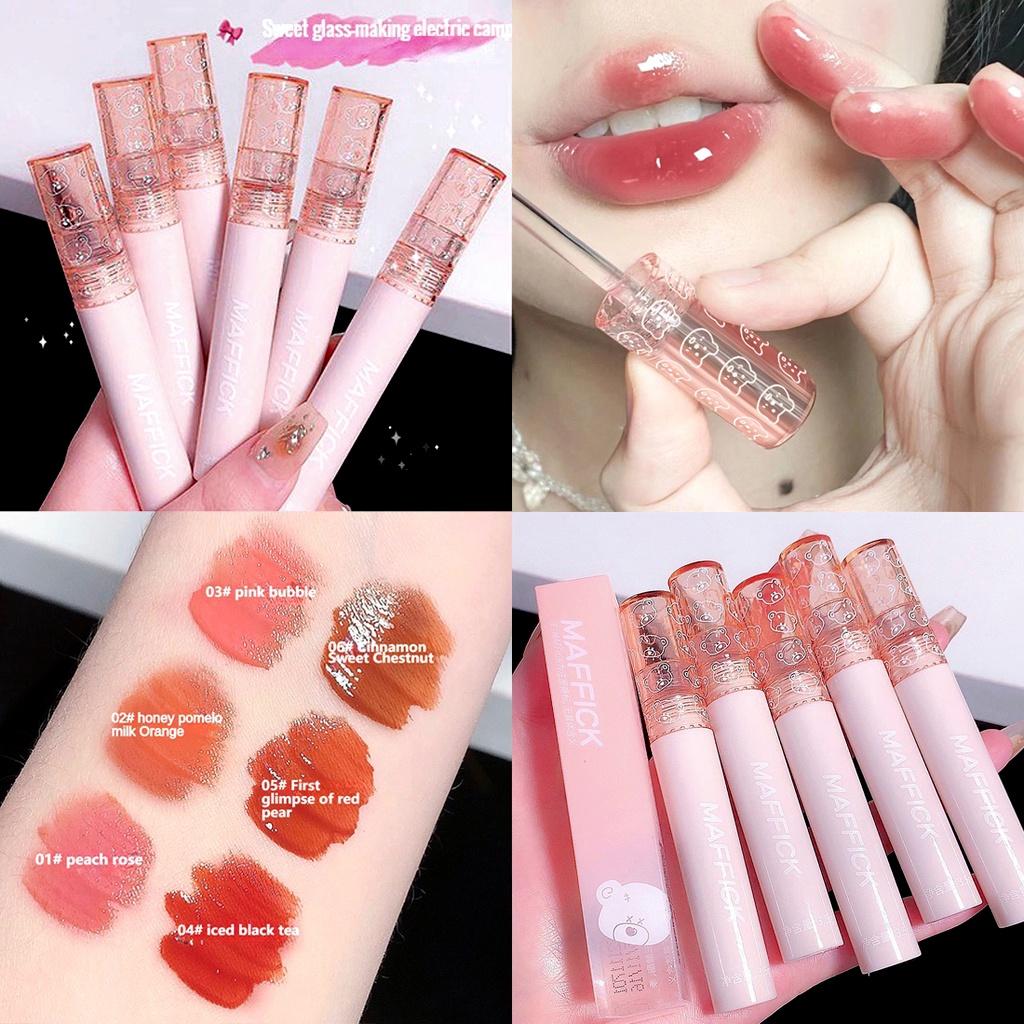 Mirror Glossy Lip Glaze Moisturizing and Hydrating Lip Mud Natural Whitening Lip Balm Waterproof Lipstick Non-stick Cup Long-lasting Setting Makeup
