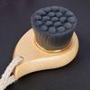 Wooden Handle Comma-shaped Super Soft Facial Cleansing Brush, Manual Facial Cleansing Brush