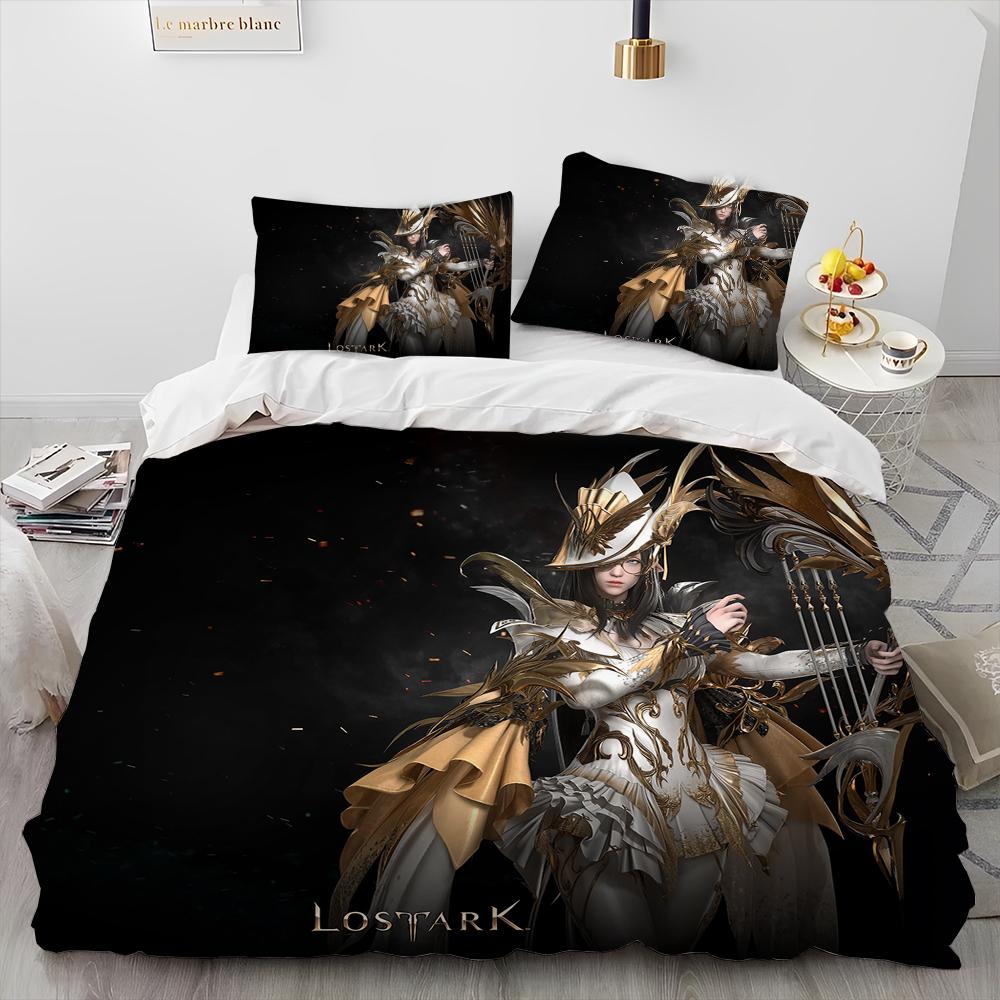 3D Lost ARK Gamer Cartoon Comforter Постельное белье, пододеяльник, наволочка, комплект постельного белья размера «king-size» для детей