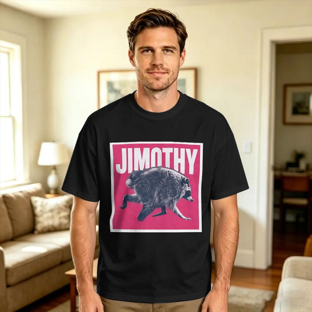 Unisexs Tshirt Jimothy The Ballard Seattle Raccoon Tshirts Hippie Summer Tees Vintage Cotton Tops Plus Size 6xl