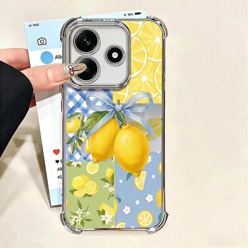 Летние Фрукты Лимон Мягкий Чехол Для Телефона Для Xiaomi Poco X7 X8 Pro Max X6 X5 X3 F8 Ultra F7 M8 M7 M5S Redmi 15C 15A 15 14C 13C 12C 13