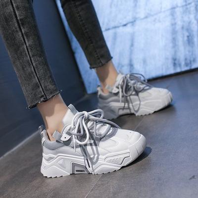 Женские кроссовки на толстой подошве, вулканизированная обувь на платформе, модные дышащие повседневные кроссовки для женщин Femaledf4