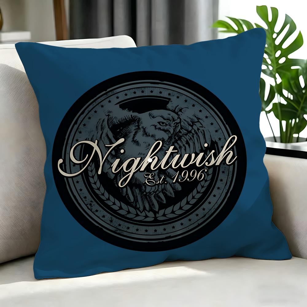Metal Nightwish Cushion Cover Cushion Cover Set 4Pcs 50X50 45X45 40X40 Pillowcase Decorative Sofa Home Decor