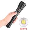 XHP70 Мощный светодиодный фонарик с зарядкой через USB и водонепроницаемым дисплеем для зарядки