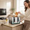 4-Slice Toaster with 7 Browning Levels, Reheat, Defrost and Cancel Function