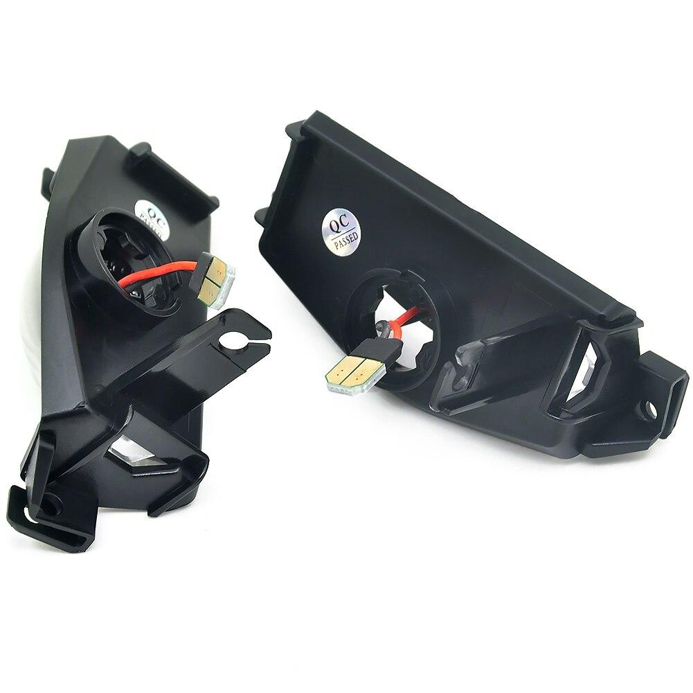 2 шт. автомобильные светодиодные фонари номерного знака, лампа заднего номера для Mazda3 09-13 Mazda 2 11-13 без ошибок Canbus 18smd, белые автоаксессуары