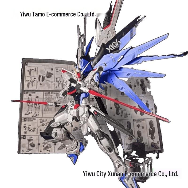 Гандам HG Destiny Strike Freedom Unicorn Красная Рамка Модель Меха Игрушка
