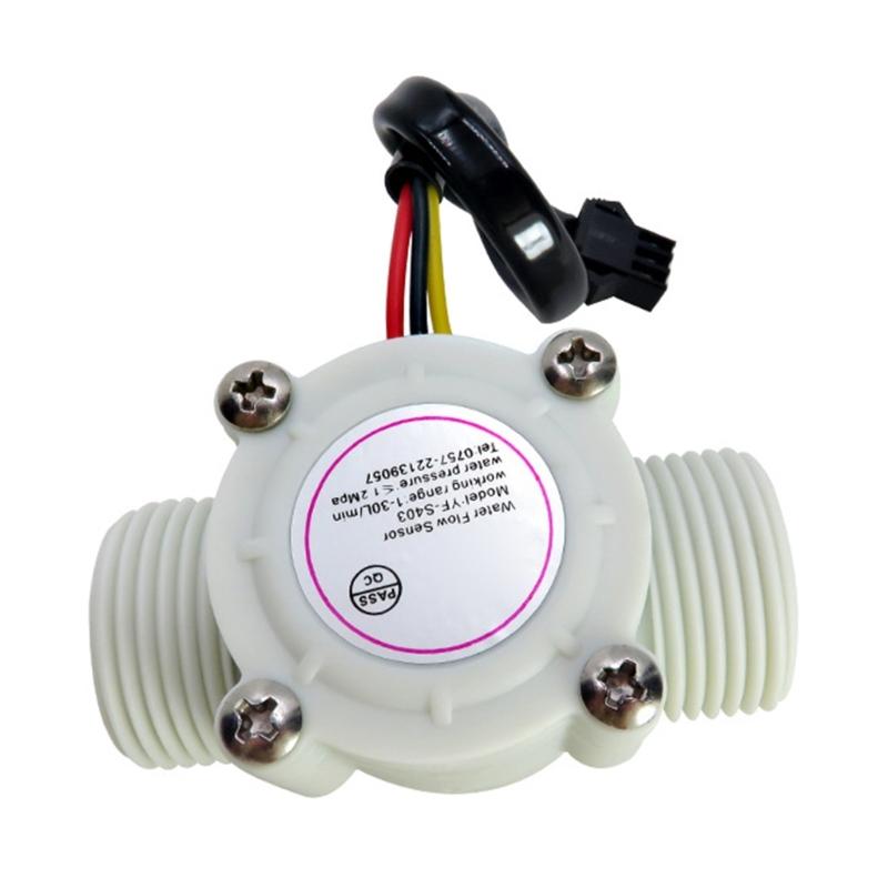 DN20 Water Flow External Thread Water Sensor Liquid Flowmeter Water Fluidmeter for Water Heater Pool