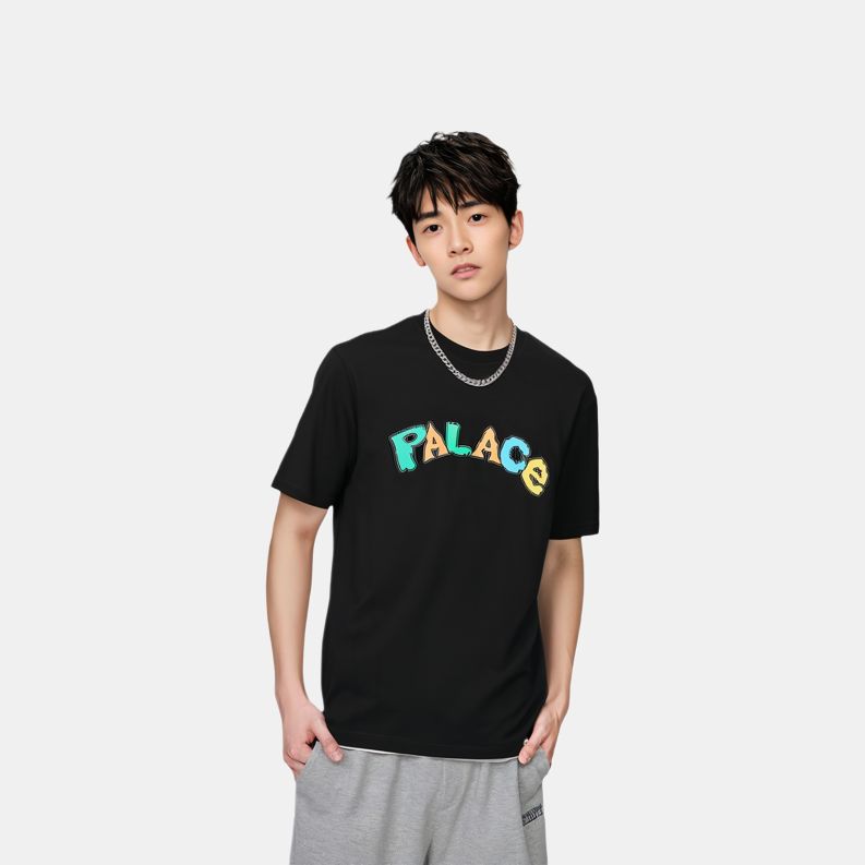 Palace Футболка X WWE Nice Day, черные топы унисекс P22TS462