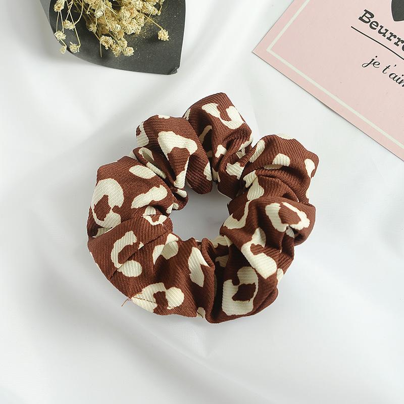 Eabywish Леопардовый принт Толстая кишка Кольцо Аксессуары для волос Головной убор