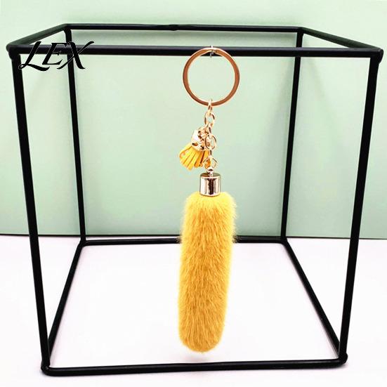 Plush Tassel Keychain for Backpacks, Soft Car Key Ring Bag Accessories Decorative Pendant, Backpack Handbag Purse Charm Keys Pendant