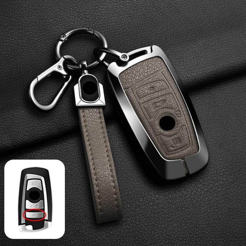 Interior Mouldings Car Zinc Alloy Key Case Cover Holder For BMW F30 F20 F10 F18 F22 F01 X3 X4 F06 F02 M3 M5 Protector Auto Keych