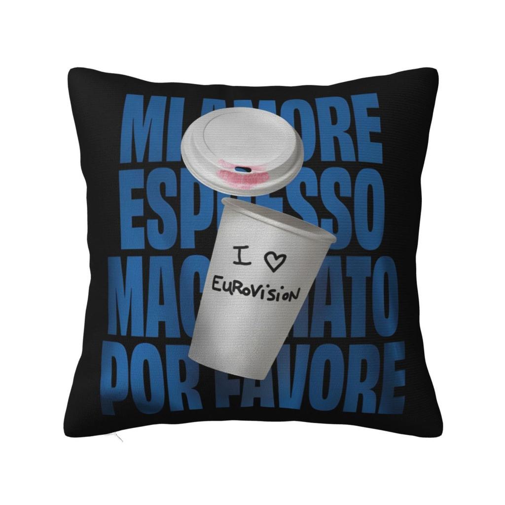 Eurovision Song Contest Flags Hearts Esc Ebu Eurofans Pillow Case Music Cushion Covers Decor Pillowcase For Car 45X45Cm