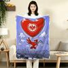 1PC Frankfurt Football Patterned Flannel Blanket Suitable For All Seasons For Home Decor Warmth And Comfort Gifts Holiday Present