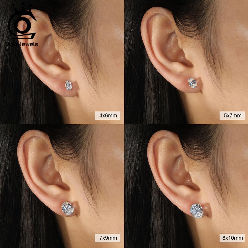ORSA JEWELS Изысканные серьги из серебра 925 пробы с цирконами для женщин Блестящие серьги с кубическим цирконием 8A Премиум Вечерние украшения LZE03