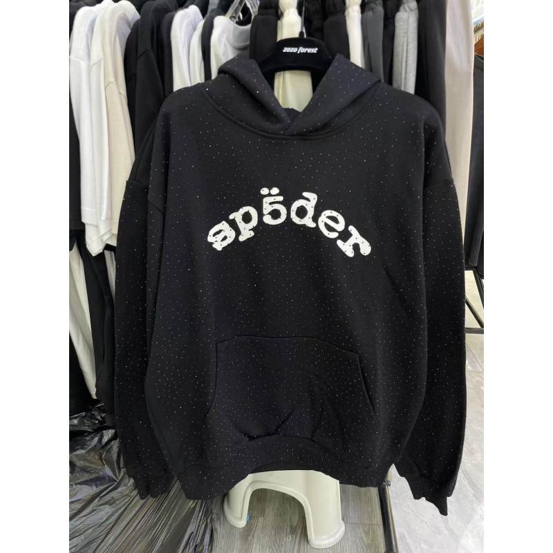 Mens Spiderweb Print Hooded Sweatshirt Casual Jogger Pants Set - Loose Fit Cotton Blend Streetwear Teens