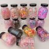Candy Color Disposable Leather Band Hair Tie Rubber Band Kids Hair Tie Girl Canned Hair Tie High Stretch Hair Ornament