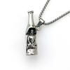 Винтажное ожерелье в стиле хип-хоп, из титановой стали, в форме Будды и винной бутылки, подвеска-открывалка для винных бутылок, аксессуары