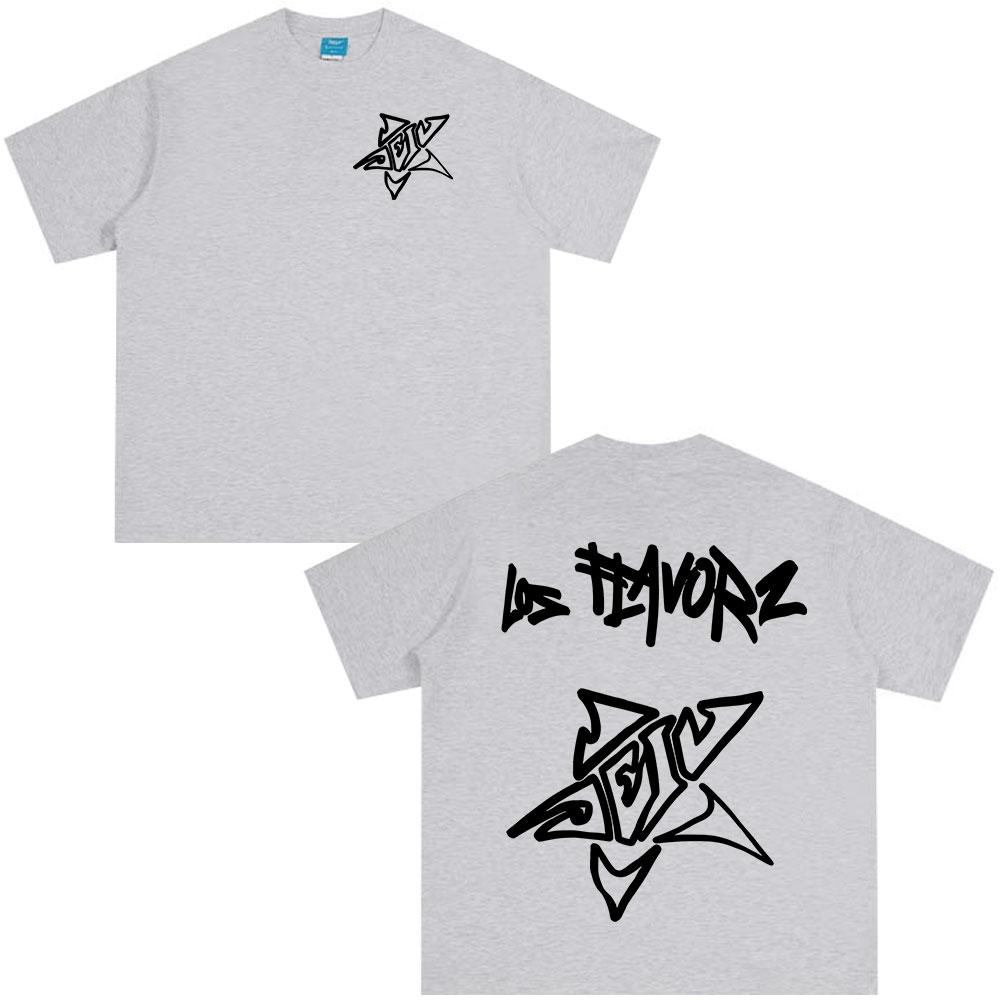 Rapper Dei V Los Flavorz 2026 Album Tshirts Unisexs Women Clothing Hip Hop Short Sleeves Tshirt Casual Cotton T Shirts
