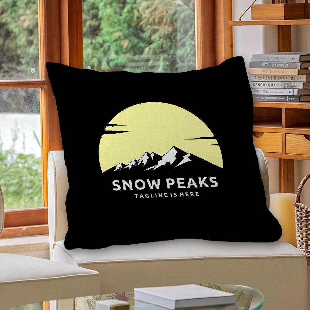 Модная Крутая Наволочка с Логотипом S-Snow P-Peak мультяшная Подарок Чехол на Подушку Спальня Дом Диван Стул Сиденье Декор наволочка