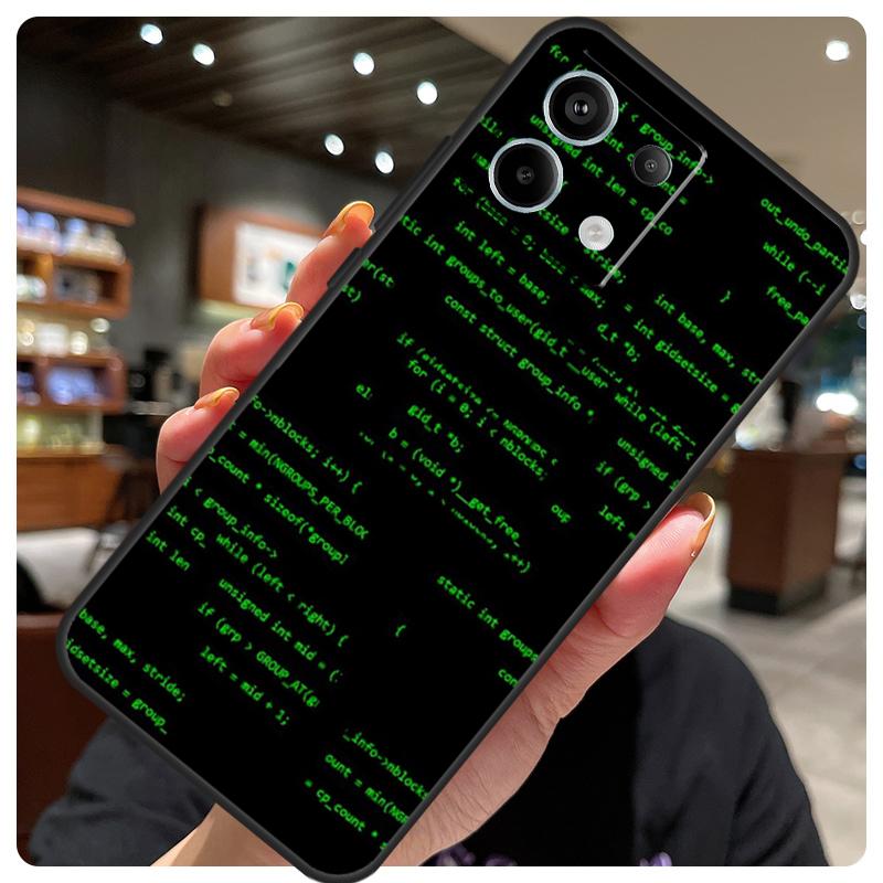 Чехол с языками программирования для Xiaomi Redmi Note 14 10 11 12 13 15 Pro Plus Чехол для Redmi 15 15C 14C 10C 12C 13C
