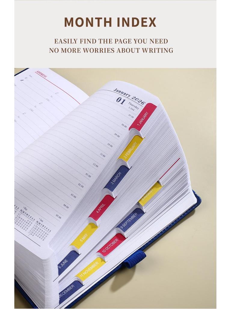 2026 English-Spanish Cross-Border Daily Planner & Self-Discipline Notebook