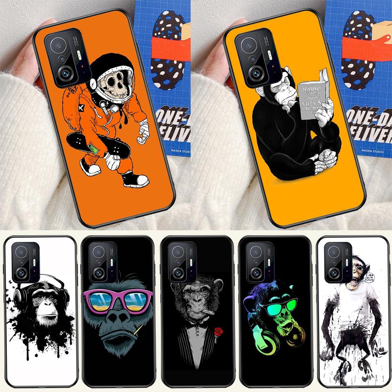 Мультяшный Чехол Обезьянка Для Xiaomi 15 Ultra 13 14 11T 12T 13T 14T Pro POCO X7 Pro F5 F6 M6 X3 X5 X6 Pro Чехол