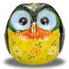 Kutani Ware Owl Ornament, Perfect for Bringing Good Luck, Perfect As a Gift for a 60th Birthday Celebration.
