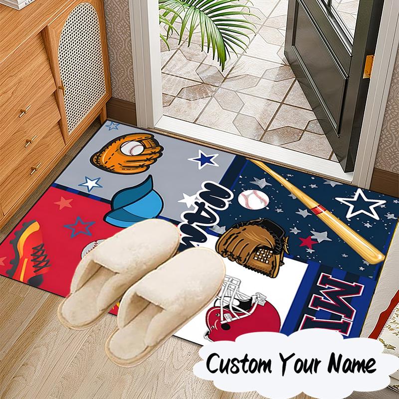 Custom Name Play Basketball Carpet, Chair Rug,Area Rug for Office Bedroom living rooms bedroom, Doormat decor Christmas fan gifts