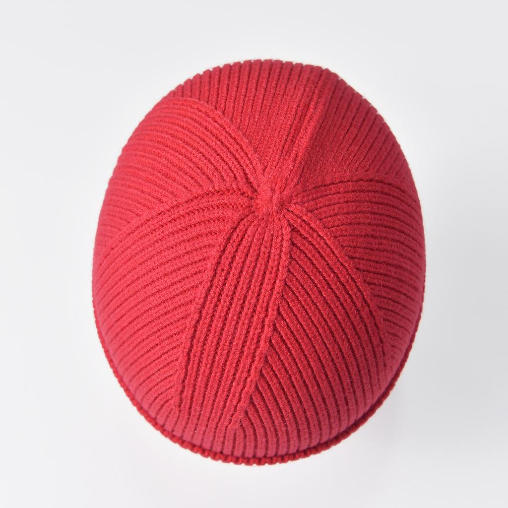 Women's Knitted Beanie with Turned-Up Brim New Style Loose-Fit Oversized Circumference Men's Hat Autumn/Winter Warm Hat