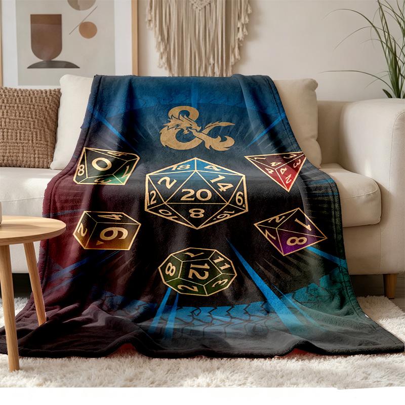 DungeonsDragons Soft and comfortable flannel Suitable for sofas living rooms outdoor camping travel and also makes a great anniversary gift