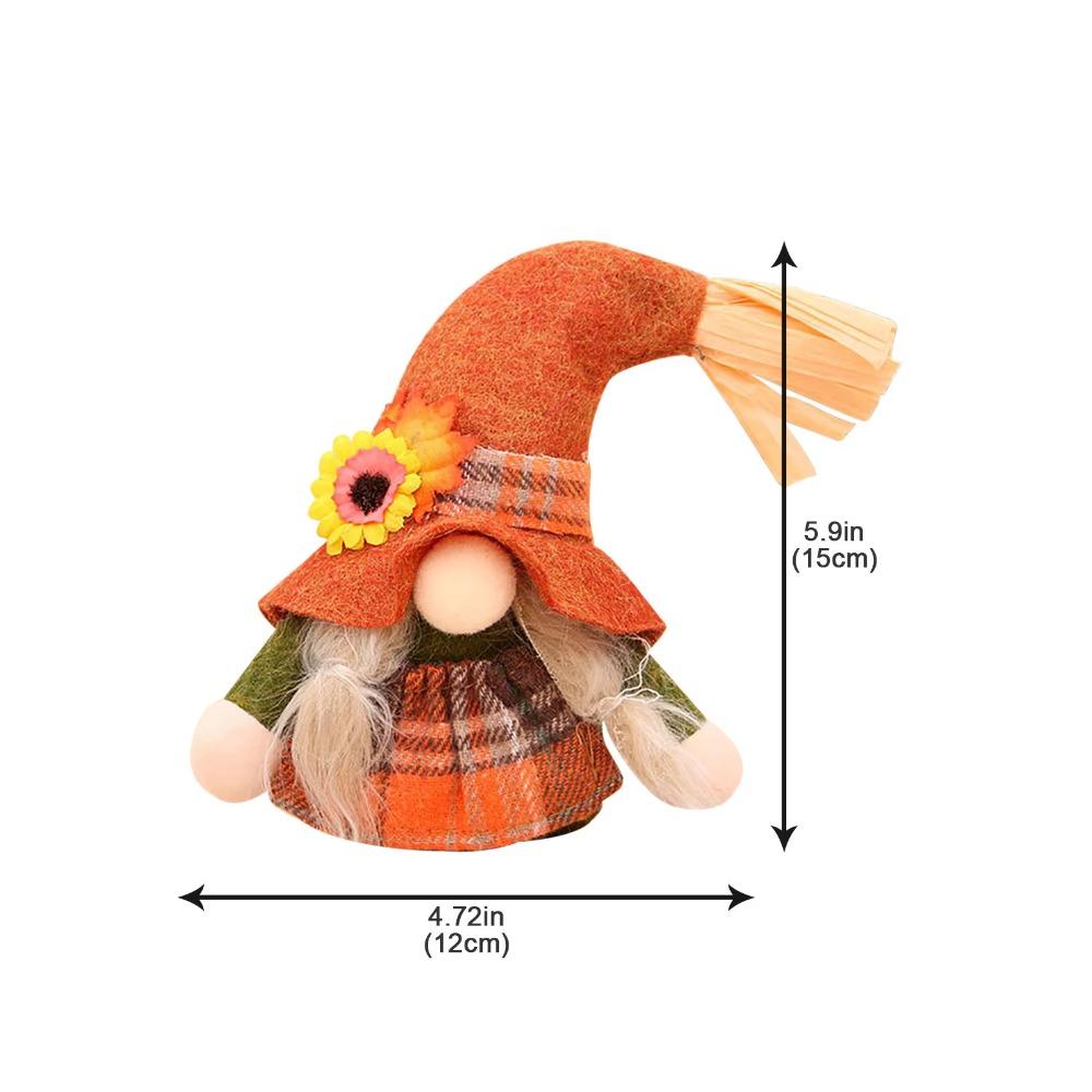 Christmas Autumn Gnome Doll Ornaments Swedish Elf Dwarf Plush Toys New Fall Gnome Figurines  Home