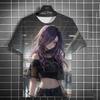 Sexy Anime Girl 3D Printed T-shirt Top Men's and Women's Fashionable Sports Plus Size T-shirt Sexy Girl Summer T-shirt Children's Clothing