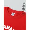 European sizes Boys T Shirt Casual Short Sleeve T-Shirt with Llama Meditation Yoga Pose Art Graphic Print-- Fun Summer Design