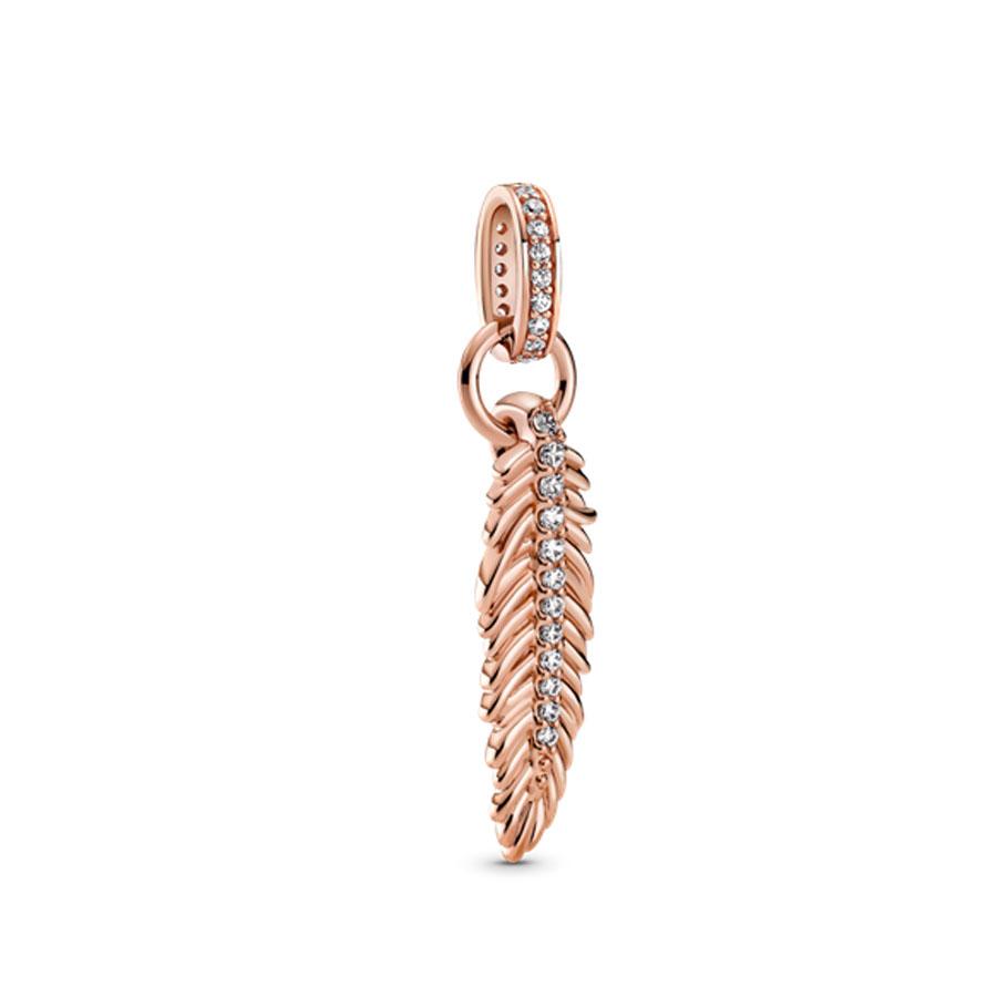 Серия Rose Gold Подвески-бусины в форме сердца Цветок Зажим Медь Подходит для Европейских Оригинальных Браслетов Сделай сам Элегантные Украшения
