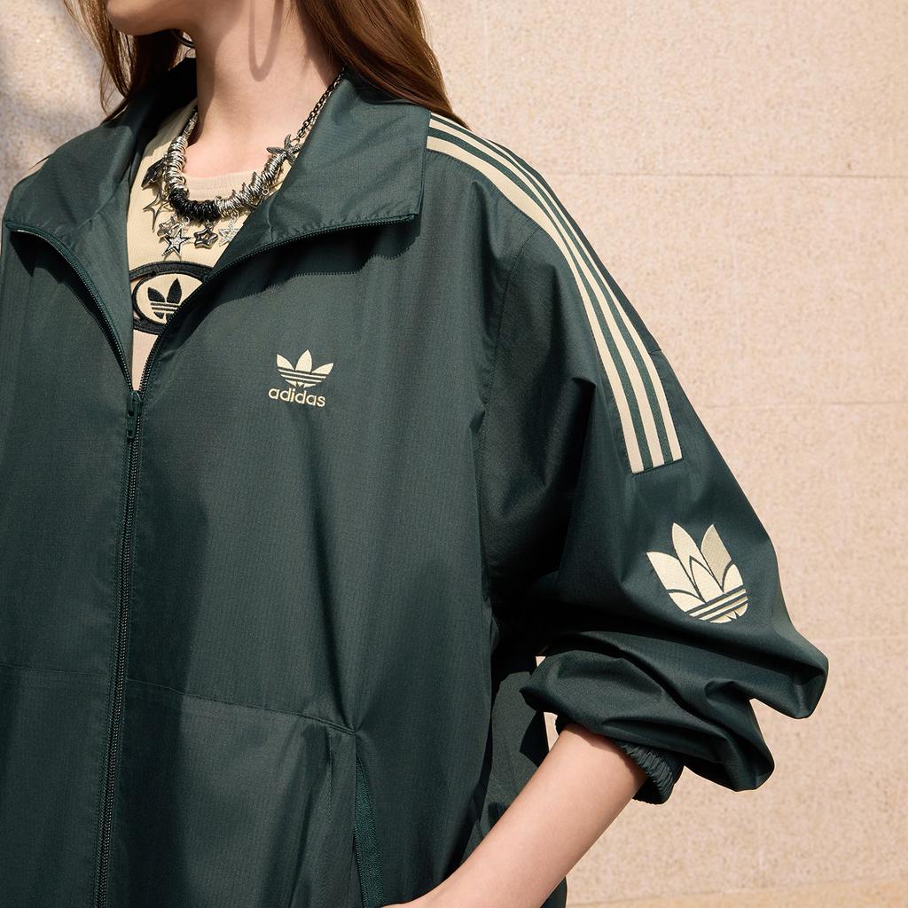 adidas Оригинальная спортивная куртка Adicolor с полосками, длинный рукав, для спорта, фитнеса, повседневная, унисекс, куртки KV8855