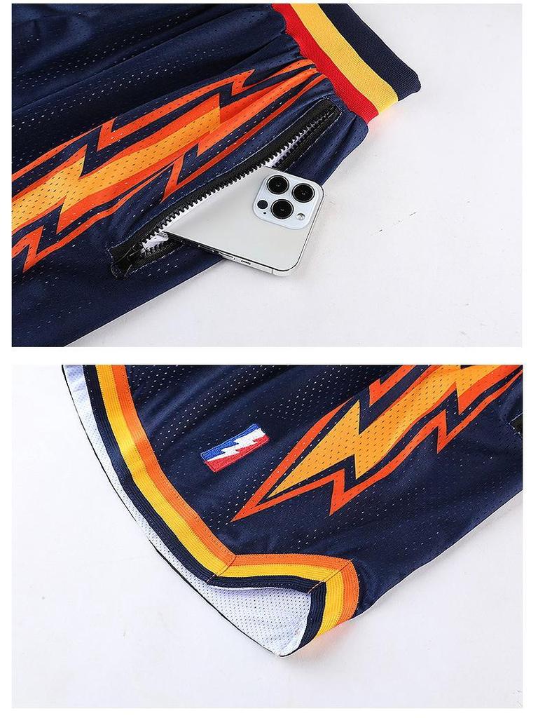 Unisex Retro Mesh Basketball Shorts - Breathable, Double-Layer, Above-Knee Casual Wear for Summer