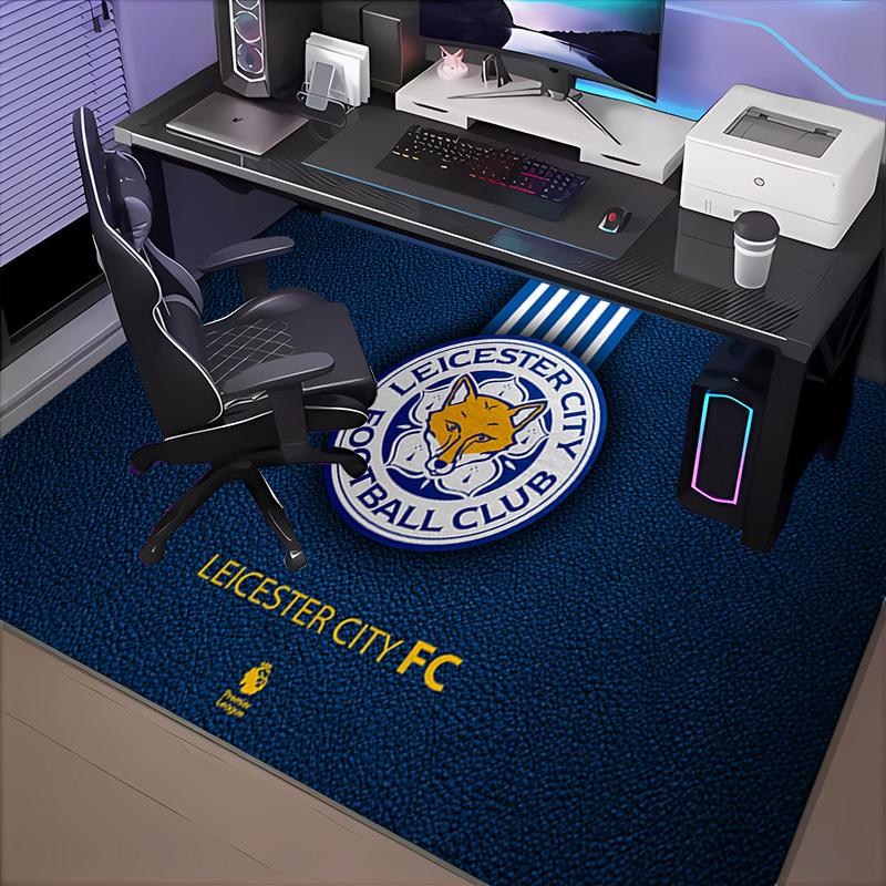 1PC Leicester City Football Club Rug Game Carpet, Floor Mat for Bedroom Living Room Entryway Rug, Home Decor Idea Gift for Christmas birthday