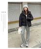 Women’s Short Hooded Windproof Thicken Warm Winter Jacket With Raglan Sleeves