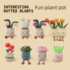 Creative Plush Tulip Succulent Ornaments – Fun Simulated Potted Decor for Home, Study, or Living Room
