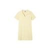 Puma Однотонное повседневное простое удобное платье-футболка с воротником-поло, женское платье желтого цвета 676658-42