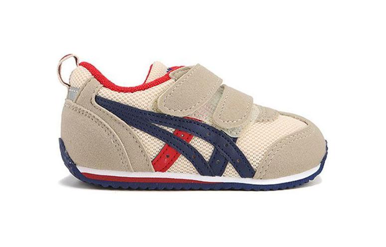 ASICS Suku Anti Kick Cushioning Abrasion Resistant Breathable Low top Toddler Shoes Gray Blue Infant And Toddler 1144A272-250