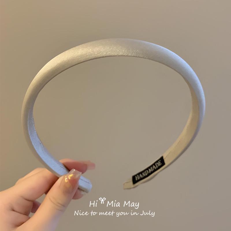 French Red Satin Headband 2025: Stylish Travel Face-Washing Hair Accessory